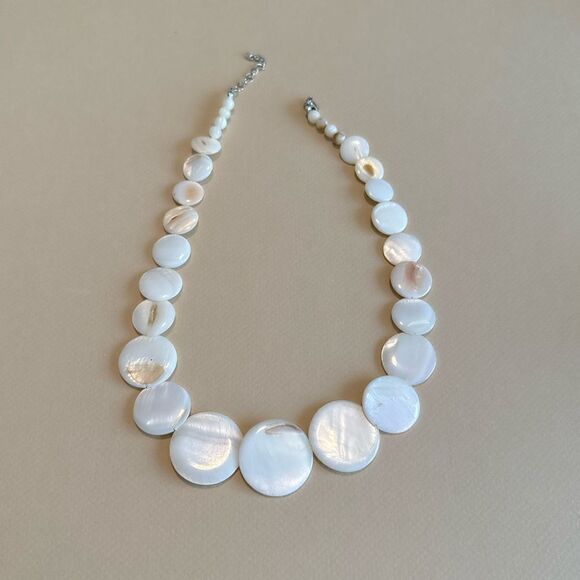 Boho pearl necklace M781 - Picture 2 of 4